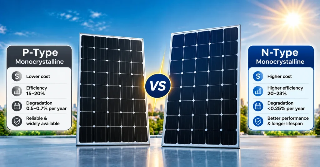P-Type vs. N-Type Monocrystalline