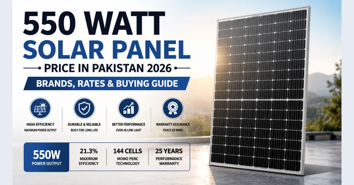 550 Watt Solar Panel Price in Pakistan