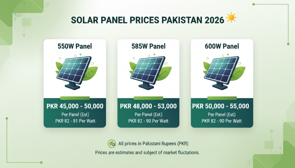 Today Solar Panel Price in Pakistan