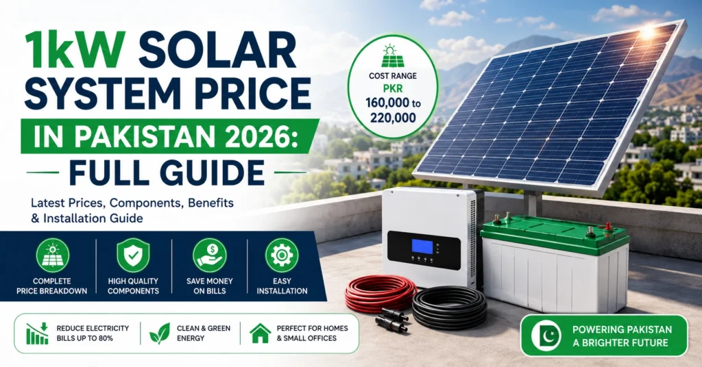 1kW Solar System Price in Pakistan