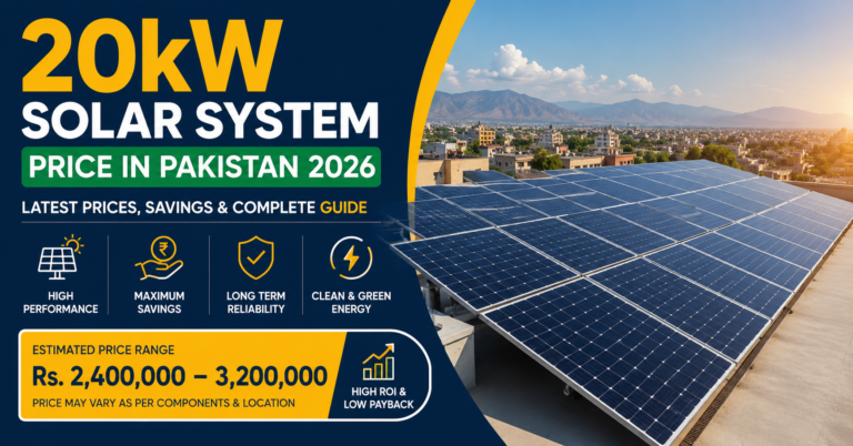 20kW Solar System Price in Pakistan
