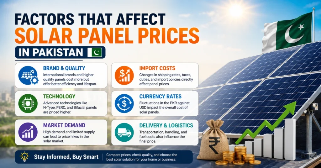 Factors That Affect Solar Panel Prices in Pakistan