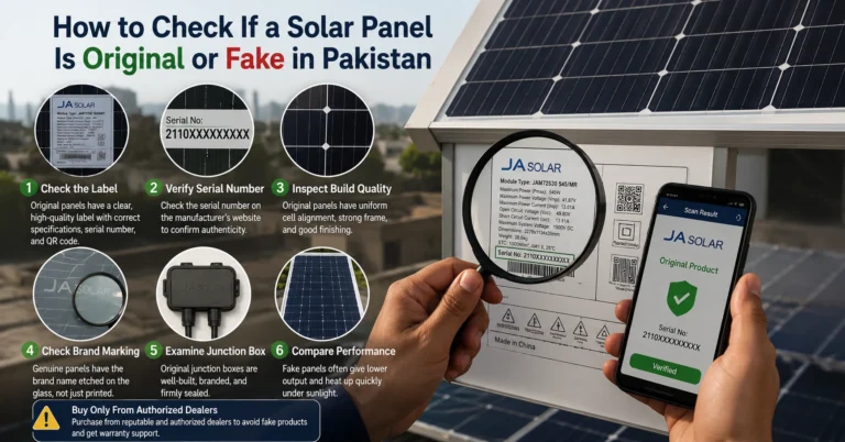 How to Check If a Solar Panel Is Original or Fake in Pakistan