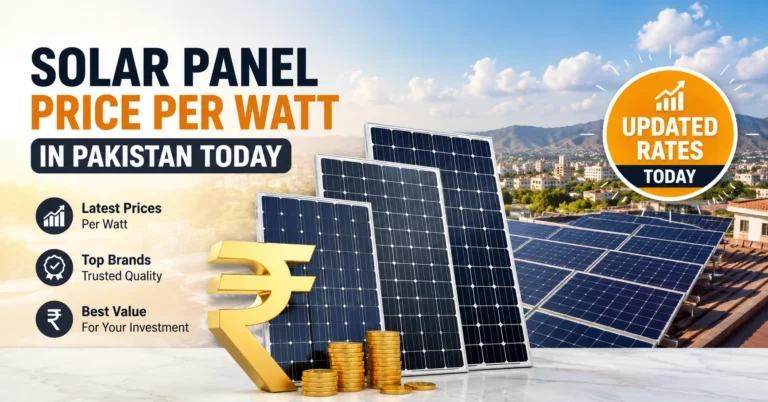 Solar Panel Price Per Watt in Pakistan Today