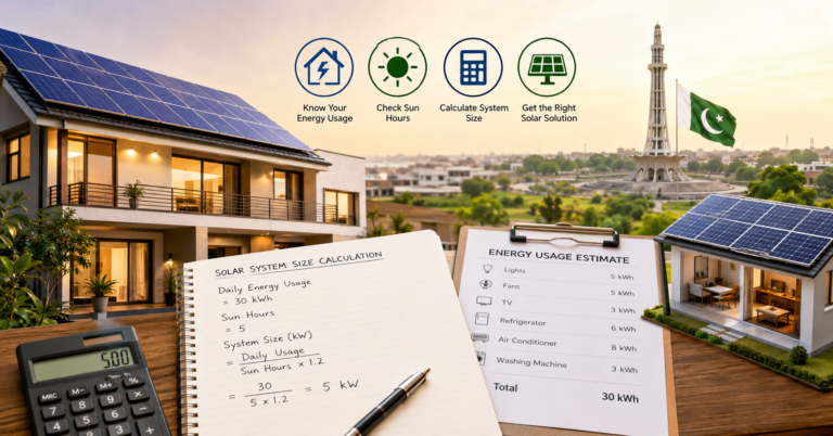 How to Calculate the Right Solar System Size for Your Home in Pakistan