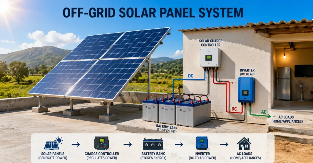 Off-Grid Solar Panel System