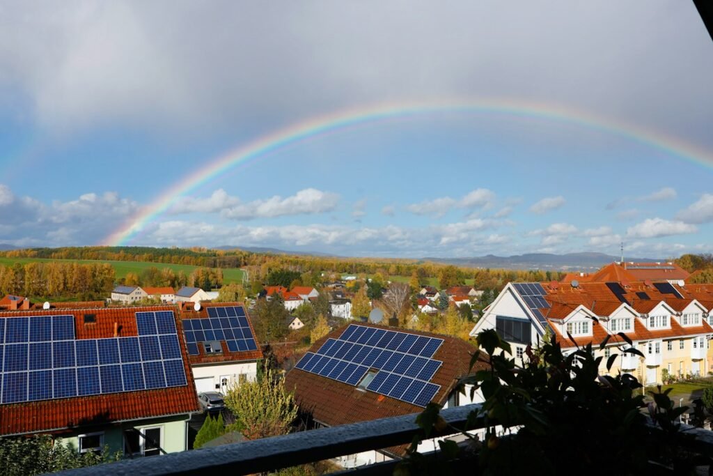 Residential rooftop solar panel arrays